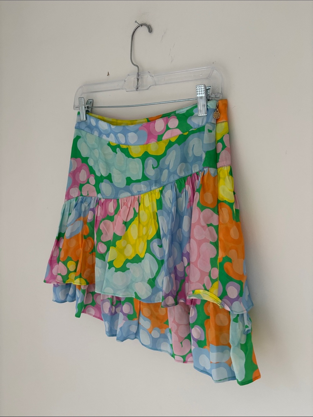 Emily McCarthy Colorful Abstract Ruffle Mini Skirt - Multicolor - Picture 3 of 4